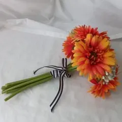 造花 ガーベラ 花束 アートフラワー