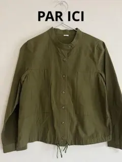 PAR ICI バンドカラーシャツ