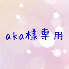 【追加分同梱】aka様専用