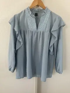 ✨美品✨【SHEIN】Vネックブラウス　長袖　M 春物