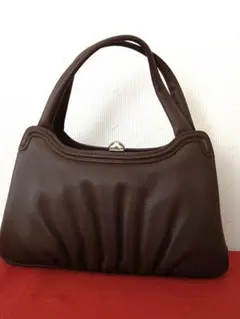 【美品】ヴィンテージ　昭和レトロ　ギャザーバッグ