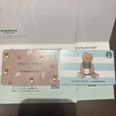 ジェラピケ スタバ コラボ カード 2枚