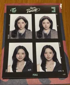 TWICE MINAミナランダム証明写真ステッカー　THIS IS FOR
