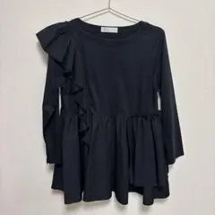 ☆新品☆CELFORD☆【洗える】ショルダーフリルチュニックカットソー
