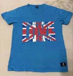 【DREAM BABYS】Tシャツ ユニオンジャック 水色 半袖(Mサイズ)のサムネイル