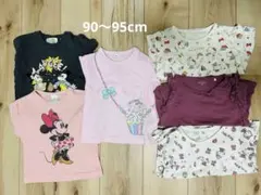 キッズ服 長袖トップス 7点セット ミニーマウス ハローキティ90cm