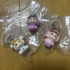 クレヨンしんちゃん カプセルトイ キーホルダー 3種セット