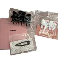 ヘアクリップ　スタンドミラー　キティ　スチールクリップ　新品未使用