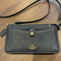 コーチ ショルダーウォレット レザー 4WAY 脱着可能 カードケース 