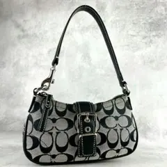 coach soho accessory pouch canvas black