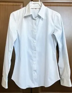 ユニクロレディース長袖シャツ　ストライプ　S