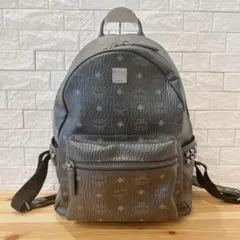 MCM スタッズ リュック バックパック ブラック 黒 レザー 総柄 ヴィセトスのサムネイル