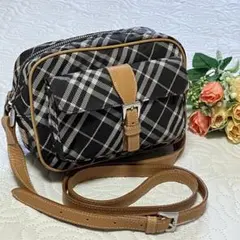 バーバリーブルーレーベル ショルダーバッグ カメラバック ノバチェック 斜めがけ