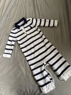 Ralph Lauren ストライプロンパース 9M75cm