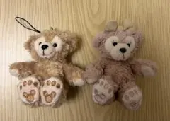 Duffy ストラップ付きぬいぐるみ 2体セット ダッフィ　シェリーメイ