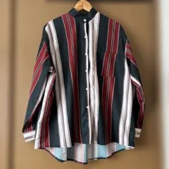 【送料無料匿名配送】DAYCLOSET バンドカラーシャツ オーバーサイズ 古着のサムネイル