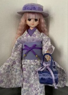 ジェニーちゃん　アウトフィット　 浴衣セット　ラベンダーのサムネイル