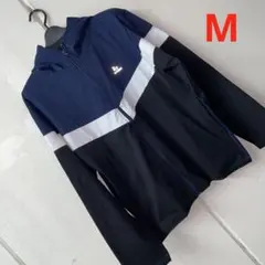 訳ありMサイズメンズ胸反射プリントパーカージャケットネイビー黒