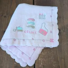 CÉLINE オーガニックコットン刺繍タオルハンカチ