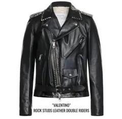 割引本日最終日　VALENTINO ライダース　ダブル ロックスタッズ　Ｓサイズのサムネイル