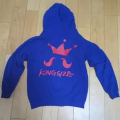 KINGSIZE フード付きパーカー 青