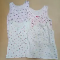 ベルメゾン　タンクトップ　130cm 3枚　おまけキャミソール1枚　花柄