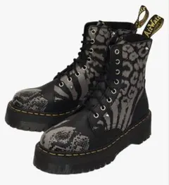 Dr. Martens 柄 厚底ブーツ