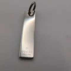 GUCCI グッチ プレート シルバー ペンダントトップ 箱付き SV925