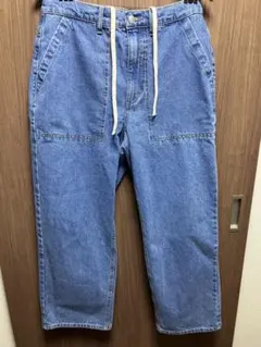 Re:LABEL ライトブルー ワイドデニムパンツ