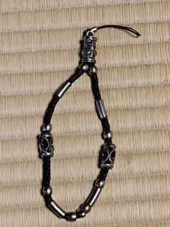ガルニレザー編み込み シルバーフック ブレスレット - メルカリ