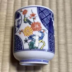 色絵 湯呑み 1客 古伊万里風 有田焼風 花鳥文 和食器 茶器 来客用