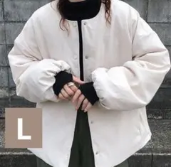 SHEIN シーイン Dazy ノーカラージャケットコート 中綿コート