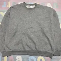 USA古着 90s JERZEES　ビンテージ　スウェット　無地　グレー XL