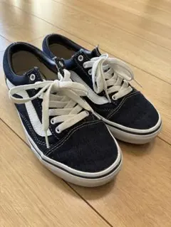 VANS 24cm OLDSKOOL V36CL デニム ローカットスニーカー