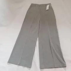 GU グレー ワイドパンツ スラックス　Mサイズ　タグ付き