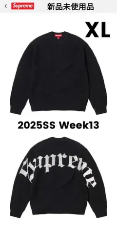 Old English Printed Sweater XLサイズ Old English Printed Sweater | Supreme 25ss