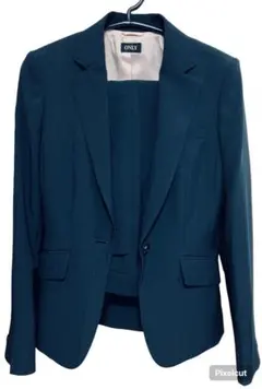 【7号】ONLY ネイビーストライプスーツセット　レディース