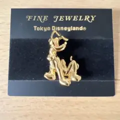 TokyoDisneyland・ヴィンテージ・プルート・ブローチ・K18GP