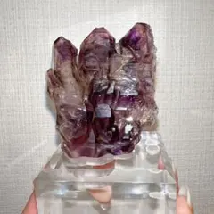 【超レア・強力セット】水入りシャンガンアメジスト ＆ エレスチャルクォーツ 超レア・強力セット】水入りシャンガンアメジスト ＆ エレスチャル