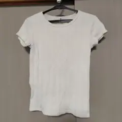 UNIQLO リブ編み Tシャツ 子供服 140サイズ クリーム色