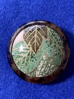 スカーフ　帯　ショールどめ　べっ甲風縁どり　和柄　マフラークリップ　べっ甲風