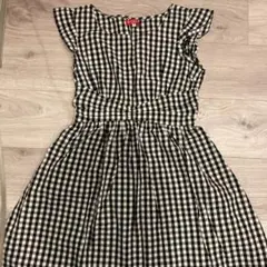 earth music & ecology チェック柄ノースリーブワンピース S