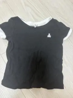 baby GAP リブTシャツ ブラック 12-18months