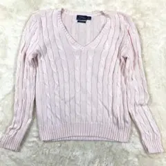 【美品】POLO RALPH LAUREN Vネック ニット M ピマコットン