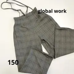GLOBAL WORK グレンチェック サスペンダーパンツ 150のサムネイル