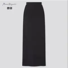 【限定品】ユニクロ　mame エアリズムコットンスリットスカート　黒　M タイト