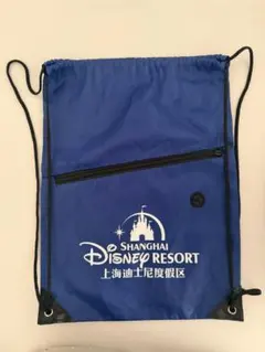 上海ディズニーリゾート ナップサック ブルー