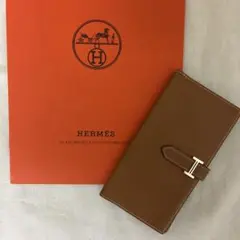 【値下げ】HERMES エルメス べアン 長財布【価格交渉可】のサムネイル