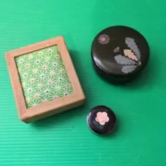 Vintage　小物入れ　3点　古道具