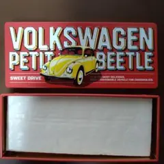 Volkswagen PETIT BEETLE チョコ缶 空き缶 赤 ビートル